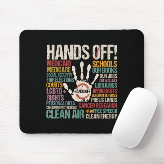 Hände aus Protest Mousepad (Mit Mouse)