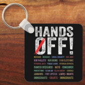 Hände aus Protest Schlüsselanhänger (Vorderseite)