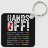 Hände aus Protest Schlüsselanhänger (Rückseite)