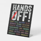 Hände aus Protest Sockelschild (Vorderseite)