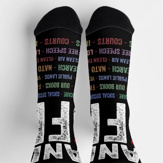 Hände aus Protest Socken (Oben)