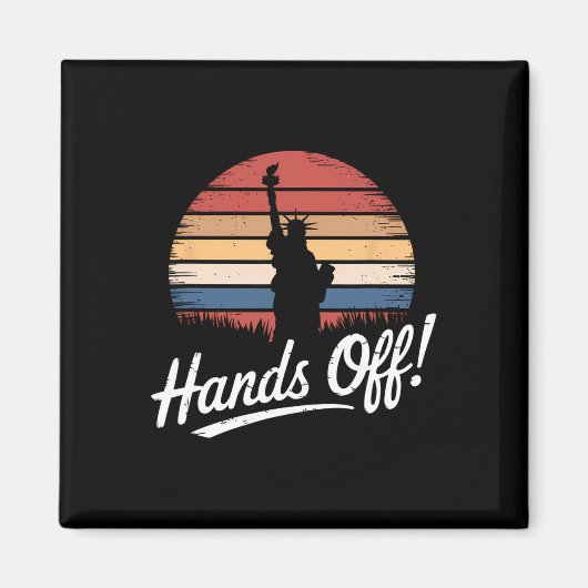 Hände aus Protest Statue der Freiheit Resist Resis Magnet (Vorne)