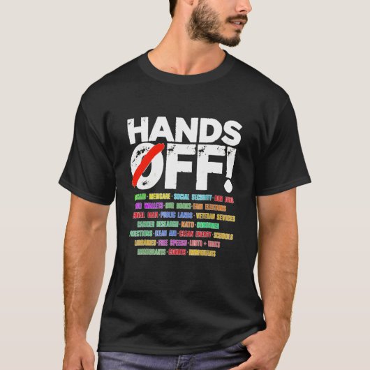Hände aus Protest T-Shirt (Vorderseite)