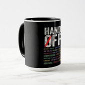 Hände aus Protest Tasse (Vorderseite Links)