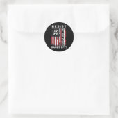 Hände aus Protest, US-Flagge Runder Aufkleber (Tasche)