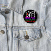 Hände aus Protest Widerstände schützen Männer Frau Button (Beispiel)