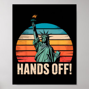 Hände aus Protest Widerstandsstatus der Libe Poster