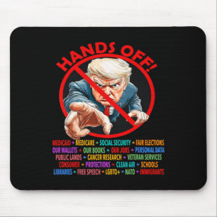Hände aus Protest widerstehen Trump für Frauen Mousepad