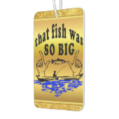 Hände auseinander zeigen einen Fisch und ein Boot Autolufterfrischer (Links)