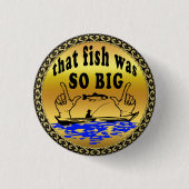 Hände auseinander zeigen einen Fisch und ein Boot Button (Vorderseite)