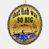 Hände auseinander zeigen einen Fisch und ein Boot Keramikornament (Links)