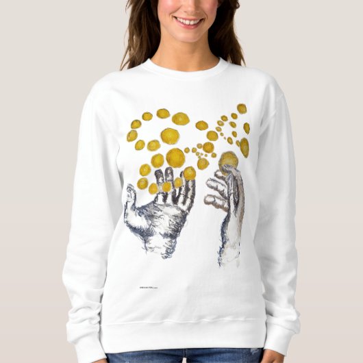 Hände ausgestreckt mit Golden Globes Sweatshirt (Vorderseite)