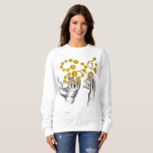 Hände ausgestreckt mit Golden Globes Sweatshirt (Vorne ganz)