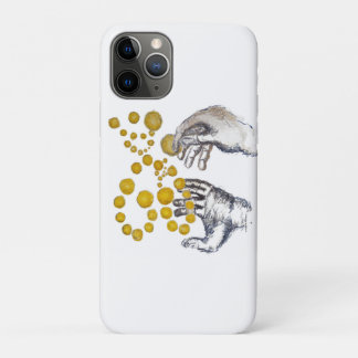 Hände ausgestreckt mit goldenen Kugeln Case-Mate iPhone Hülle