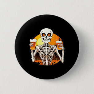 Hände Beer Funny Drinking Halloween Frauen Button
