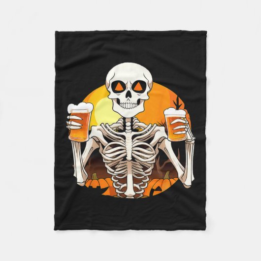 Hände Beer Funny Drinking Halloween Frauen Fleecedecke (Vorderseite)