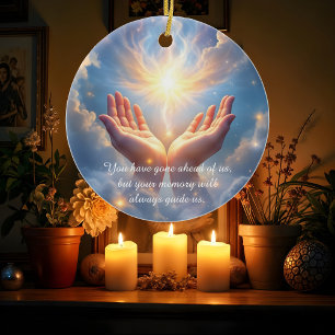 Hände befreien die Seele, Mitgefühl Keramik Ornament
