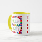 Hände bei der Tasse Haitis (Vorderseite Links)