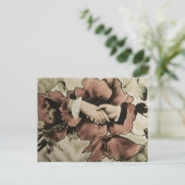 Hände Berühren Vintage Zauberlängen-Schiebeschleif Postkarte (Stehend Vorderseite)