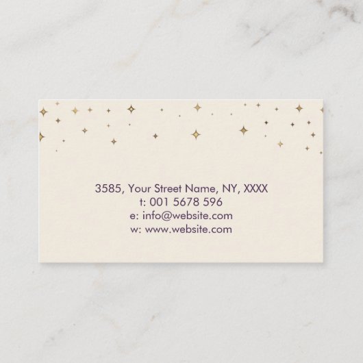 Hände - Chakras - Lotus Petal Visitenkarte (Rückseite)