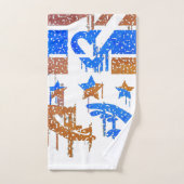 Hände der Einheit Badhandtuch Set (Handtuch)