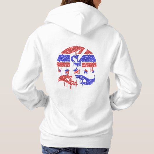 Hände der Einheit Hoodie (Rückseite)
