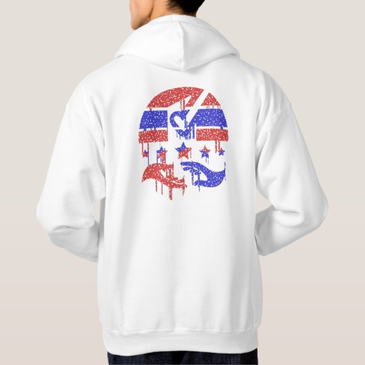 Hände der Einheit Hoodie (Rückseite)