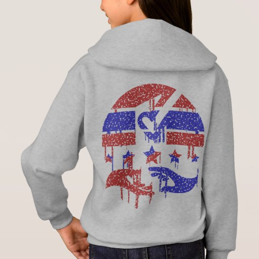 Hände der Einheit Hoodie (Rückseite)