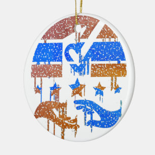 Hände der Einheit Keramik Ornament