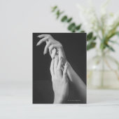 Hände der Frau Postkarte (Stehend Vorderseite)