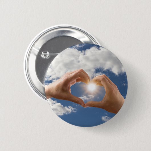 Hände der Liebe Button (Vorne & Hinten)