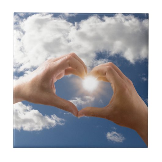 Hände der Liebe Fliese (Vorderseite)