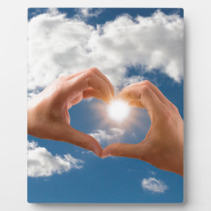 Hände der Liebe Fotoplatte