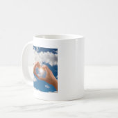 Hände der Liebe Kaffeetasse (Vorderseite Links)