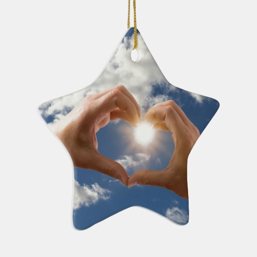 Hände der Liebe Keramikornament (Rechts)