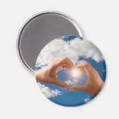 Hände der Liebe Magnet (Vorderseite/Rückseite)