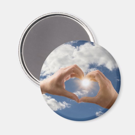 Hände der Liebe Magnet (Vorderseite/Rückseite)