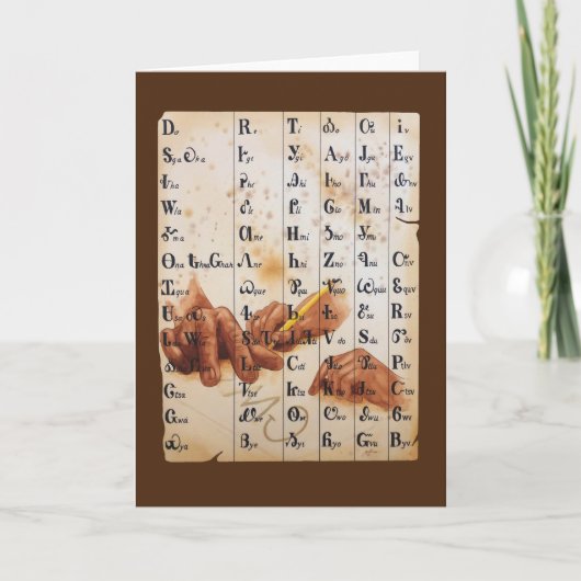 Hände der Sprache Karte (Vorderseite)