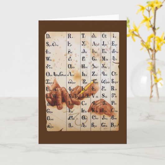 Hände der Sprache Karte (Gelbe Blume)