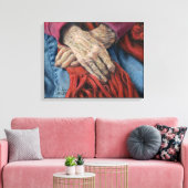 "Hände der Zeit" Leinwanddruck (Insitu (Wohnzimmer))