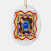 Hände des Friedens Keramikornament (Rechts)