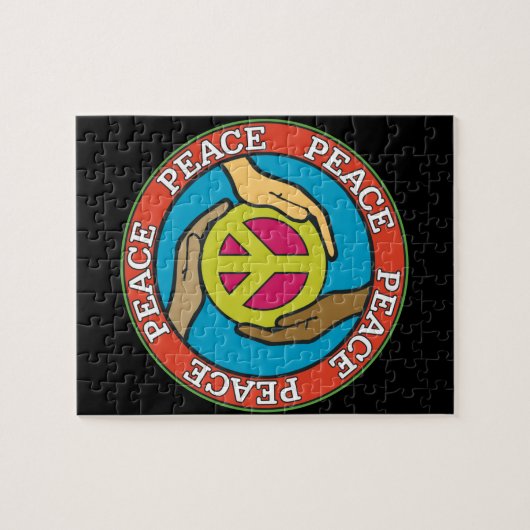 Hände des Friedens Puzzle (Horizontal)