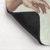 Hände des Gottes und des Adams Mousepad (Ecke)