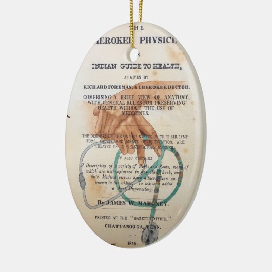 Hände des Heilers Keramik Ornament (Links)