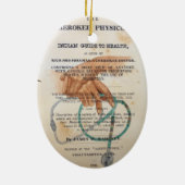 Hände des Heilers Keramik Ornament (Hinten)