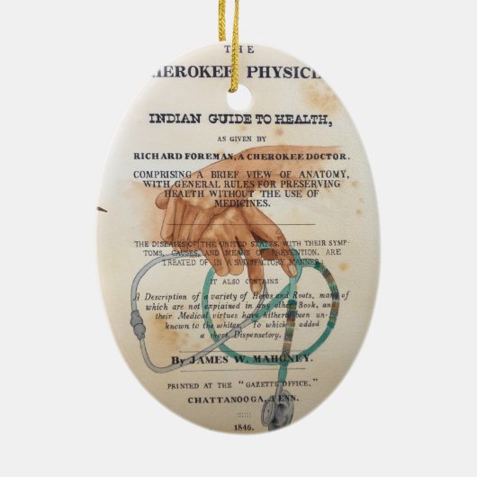 Hände des Heilers Keramik Ornament (Hinten)