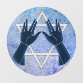 Hände des Kohanim Fensteraufkleber