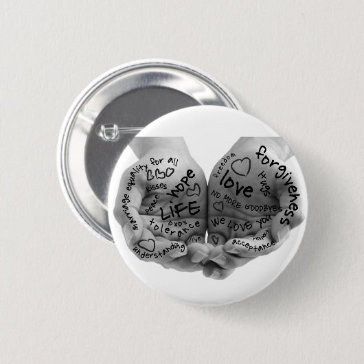 Hände des Stütznur Knopfes Button (Vorne & Hinten)