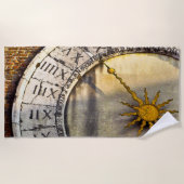 HÄNDE DES TIME-Badetuch-Set Strandtuch (Vorderseite)