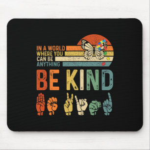 Hände des Weltautismus Sensibilitätstages Zeichen Mousepad